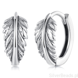 Srebrne kolczyki skrzydła – symbol lekkości i wolności