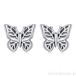 Kolczyki srebrne motyle – lekkość i nowy początek srbero 925