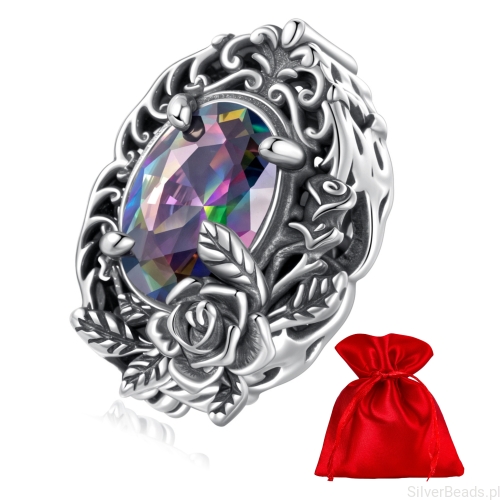 charms-srebro-925-roza-vintage-z-duzym-kamieniem
