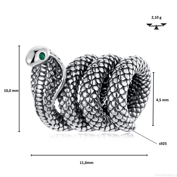 charms-srebro-925-kobra-motyw-weza