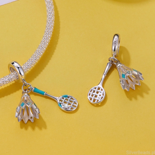 charms-dla-gracza-badmintona-srebro