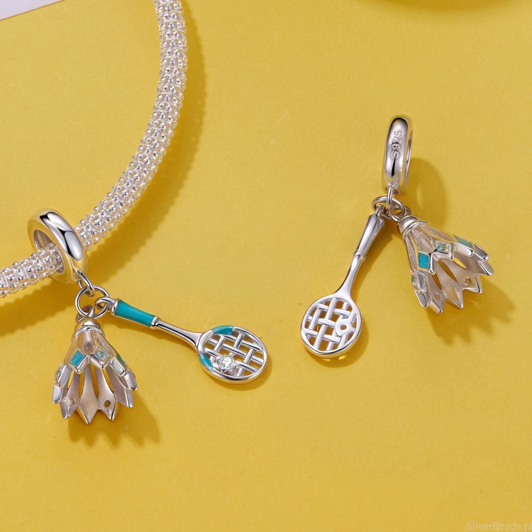 charms-dla-gracza-badmintona-srebro