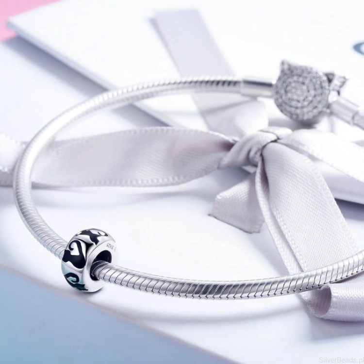 Srebrny Charms koty do Pandora i innych bransoletek modułowych