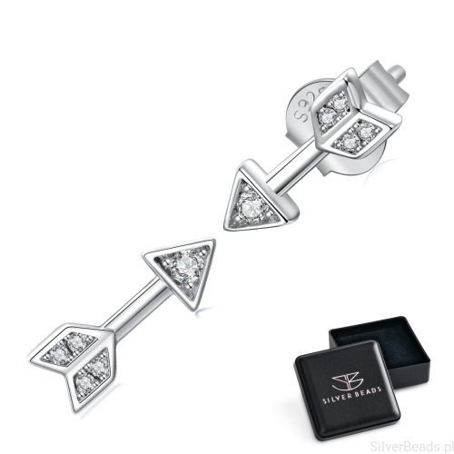 kolczyki-strzalka-moissanite-srebro