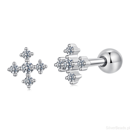 srebrne-kolczyki-krzyzyki-moissanite-925