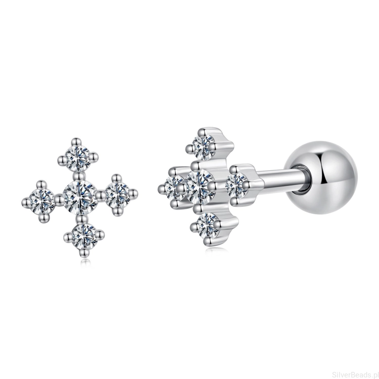 srebrne-kolczyki-krzyzyki-moissanite-925