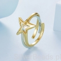 pierścionek gwiazda srebro 925 damski