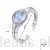 pierścionek srebrny opal regulowany srebro 925