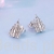 srebrne kolczyki zamek urocze damskie