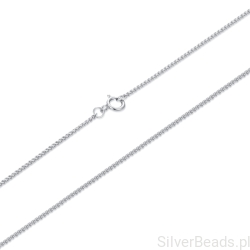 Srebrny łańcuszek damski splot lisi ogon 50 cm do zawieszek charms srebro 925