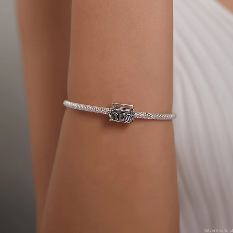 srebrny charms G244 bransoletka typu Pandora