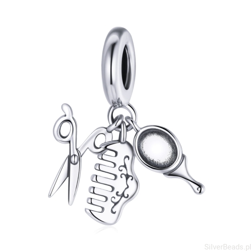 g254 Charms dla fryzjerki srebro 925