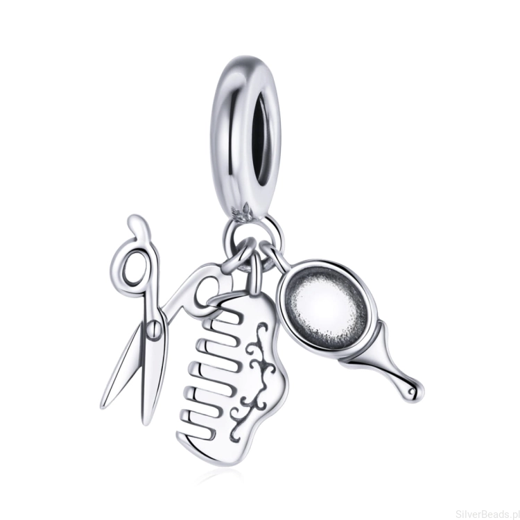 g254 Charms dla fryzjerki srebro 925