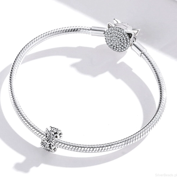 G257 zawieszka charms kwiaty bransoletka typu Pandora