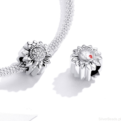 D264koralik słonecznik charms srebro 925.jpg