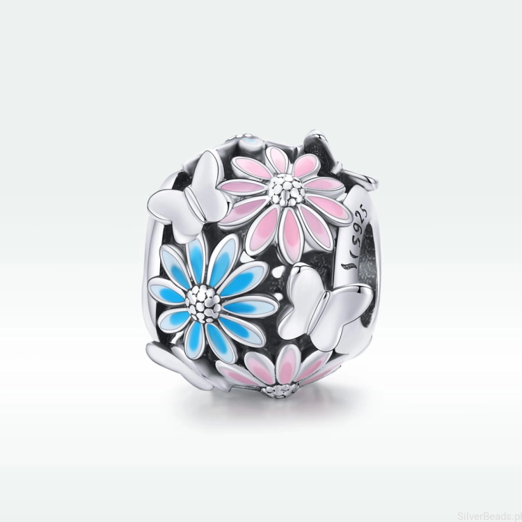 G268 koralik kwiaty stokrotki charms.jpg