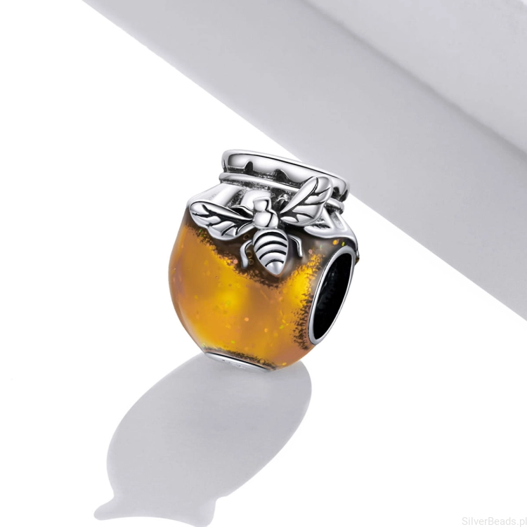 G270 charms koralik miód beads