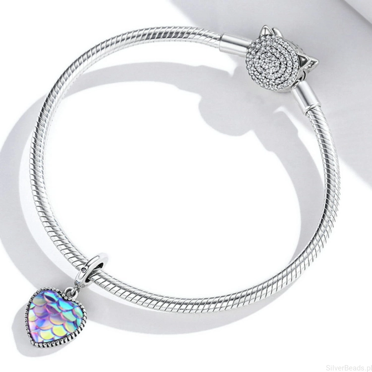 serce charms srebro G274