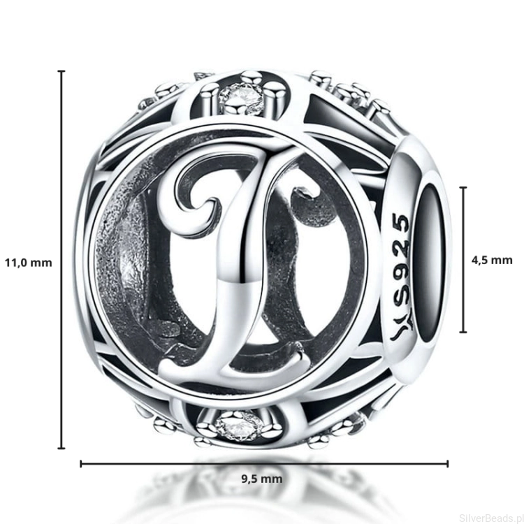 G019 wymiary charms srebro 925 wymiary wielkość zawieszka litera I alfabet.png