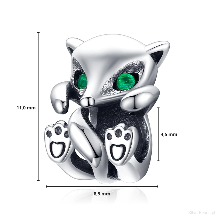 G105 wymiary charms wielkość rozmiar zawieszka srebro925 lis lisek.png