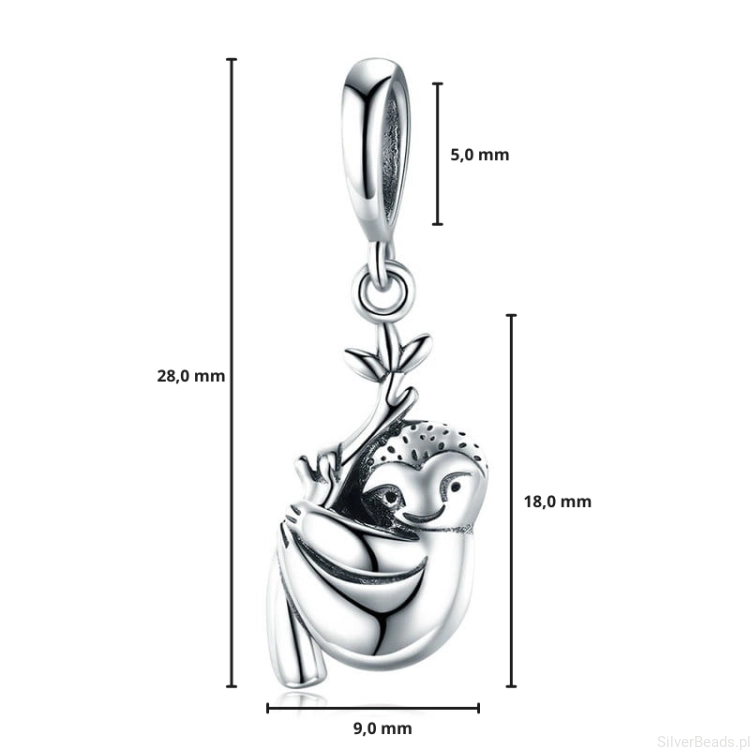 G131 wymiary charms do Pandory zawieszka wielkość rozmiar.png
