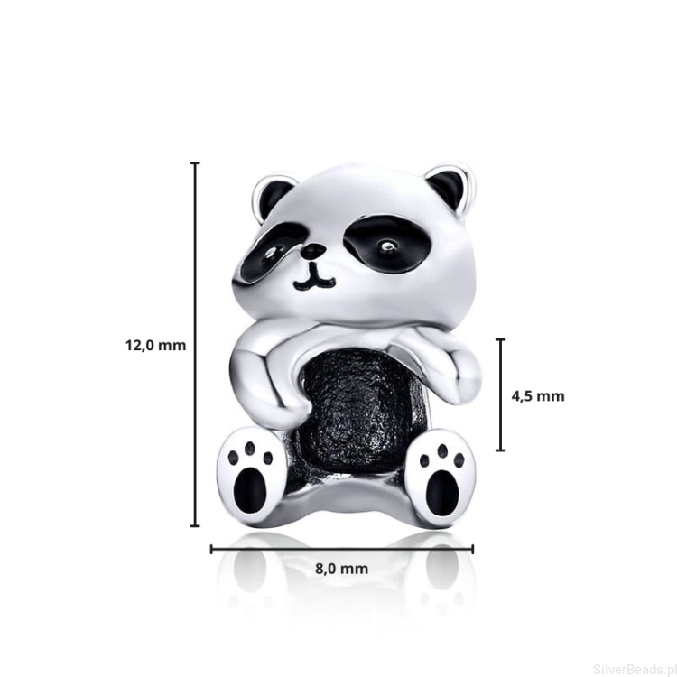 G133 wymiary charms panda zawieszka wielkość rozmiar srebro925.png