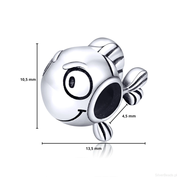 G155 wymiary charms ryba wielkość rozmiar zawieszka srebro925.png