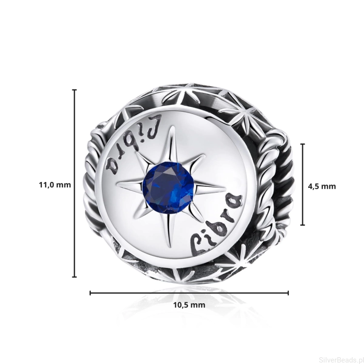 G215 wymiary charms wielkość rozmiar zawieszka Waga zodiak srebro 925.png