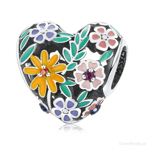Srebrny charms Serce charms srebro 925 G327
