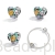 Srebrna zawieszka serce kwiaty charms do bransoletki modułowej charms G327