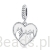 Srebrny charms serce charms srebro925 D329