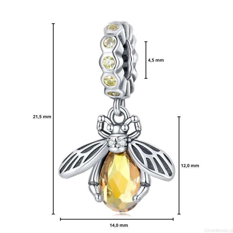G338 wymiary charms wielkość rozmiar zawieszka srebro925 pszczoła.png