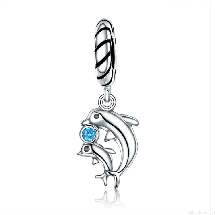 G341 zawieszka charms delfiny srebro 925.jpg