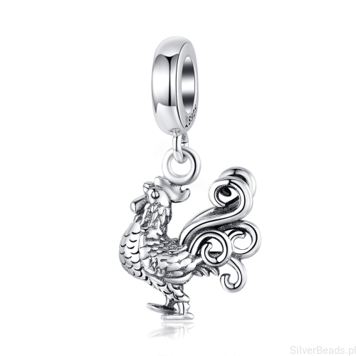 G344 charms zawieszka kogucik ze srebra próby 925