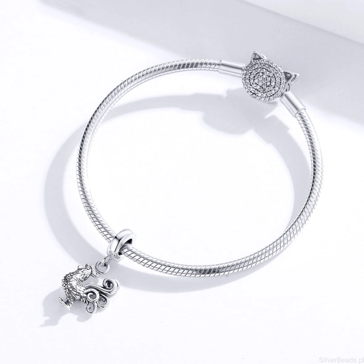 G344 zawieszka charms na bransoletce srebrnej bransoletce modułowej typu pandora