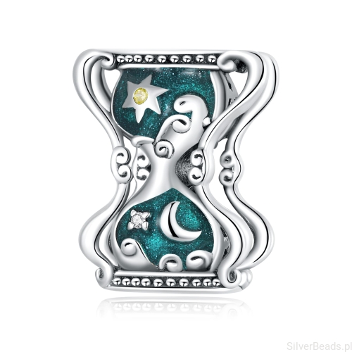 Srebrny charms klepsydra do bransoletki modułowej G362.jpg