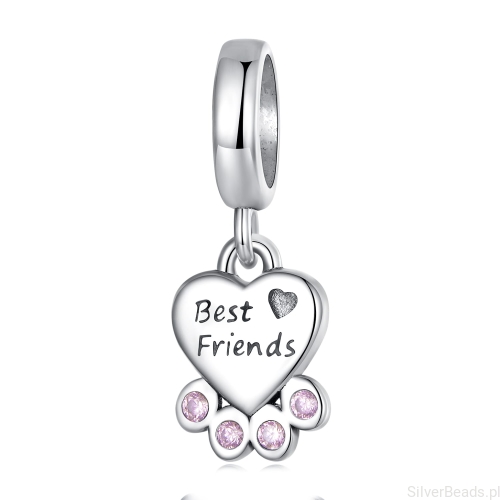 Charms psia lub kocia łapka srebro 925 G367.jpg