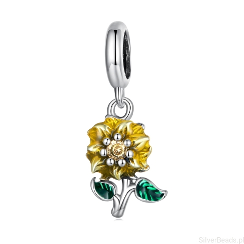 Zawieszka charms kwiat słonecznika G369.jpg