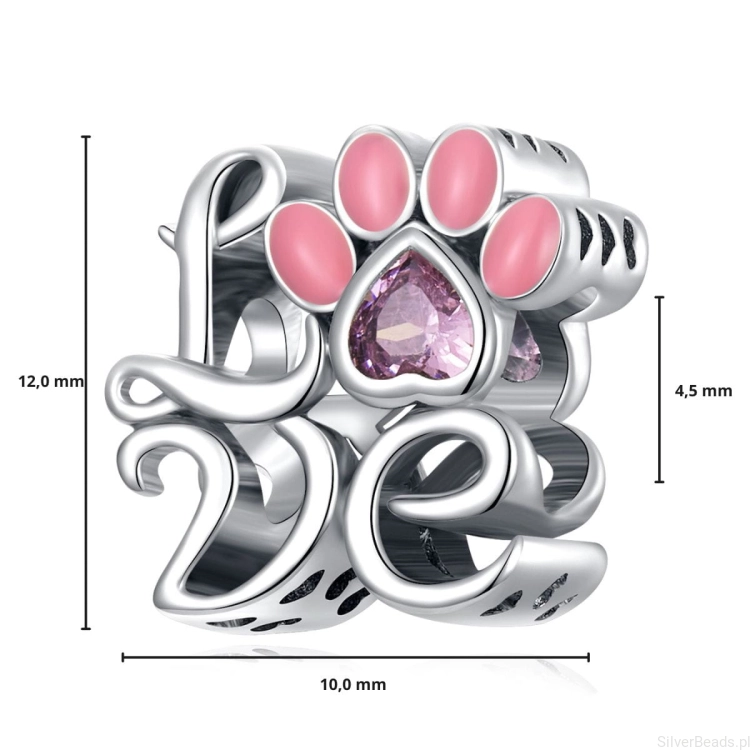 G388 wymiary charms love łapka srebro 925.jpg
