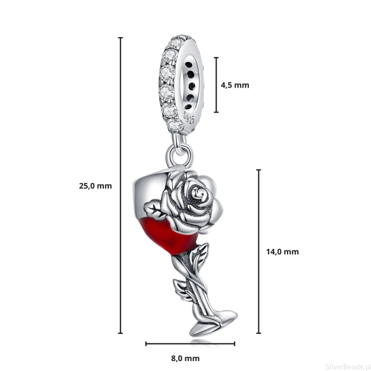 G395 wymiary zawieszki kieliszek wina róża charms.jpg