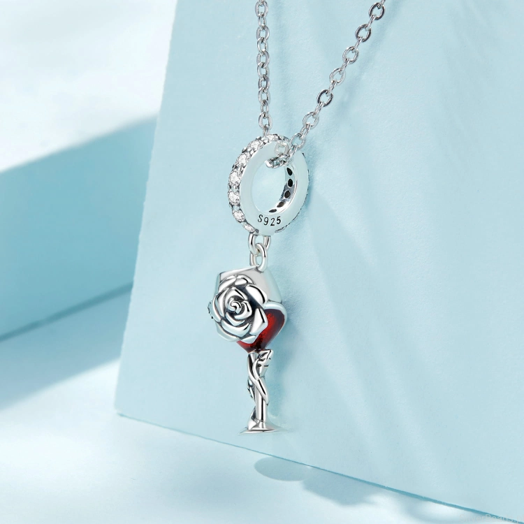 charms zawieszka kieliszek róża do łańcuszka na naszyjnik G395.jpg