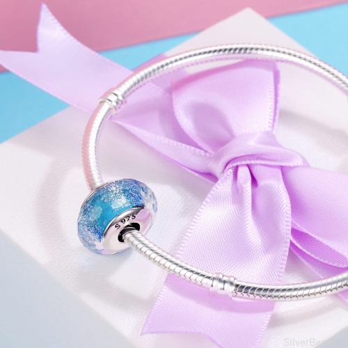 Srebrny koralik charms ze szkłem Murano do Pandora i innych bransoletek modułowych charms b580.jpg