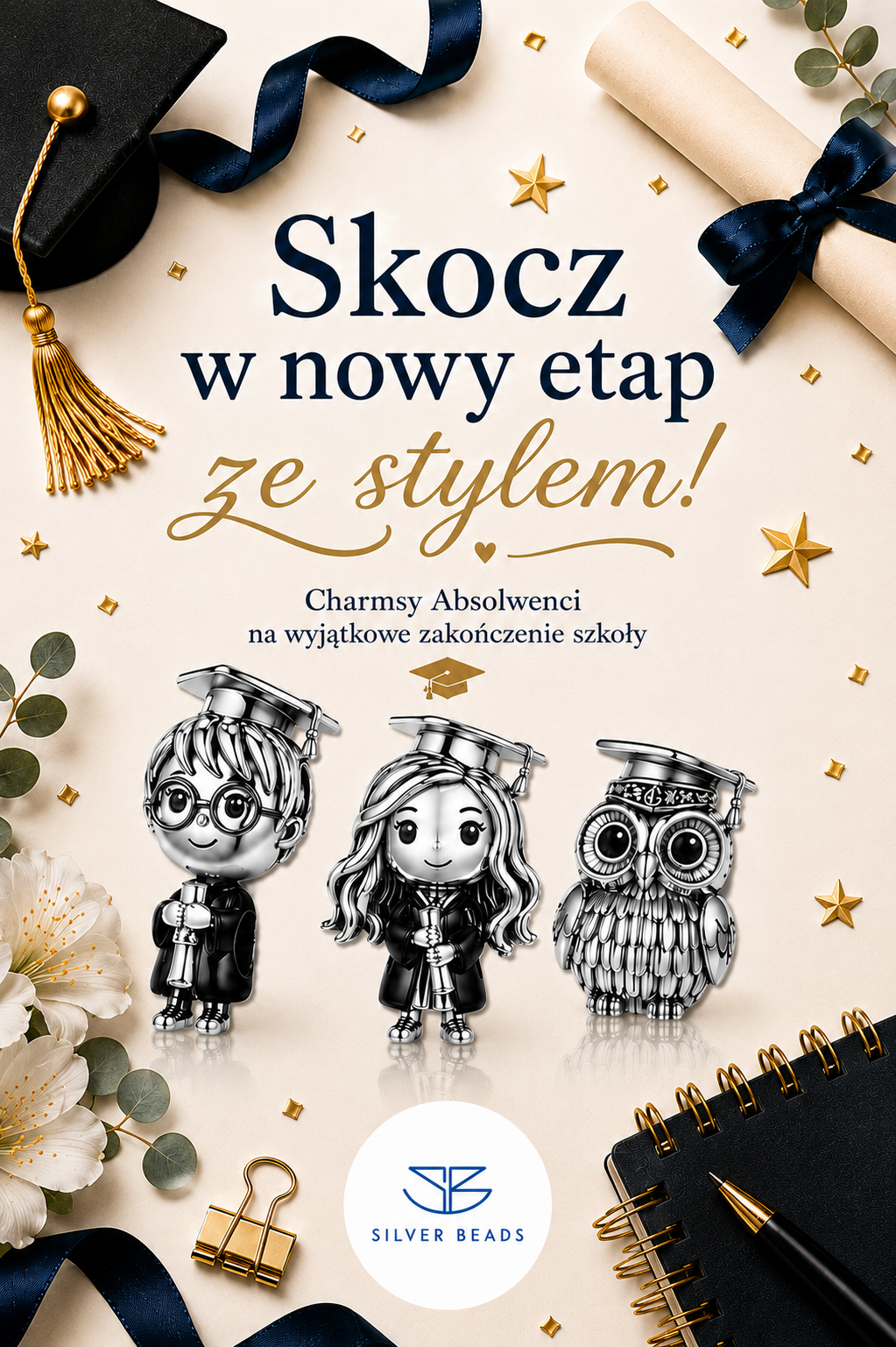 Symbol sukcesu i nowych początków – charmsy absolwenckie